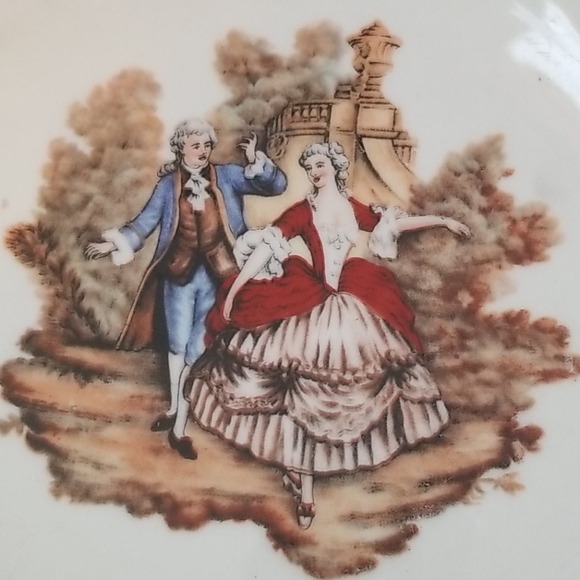 Vintage Bavarian Lord & Lady Plate - Picture 3 of 7